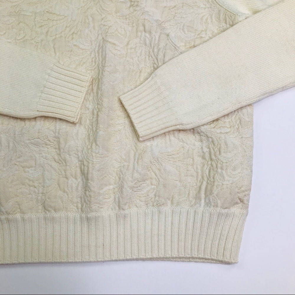 [Les Copains] 100% Wool Cream Sweater Size Small - Picture 2 of 8